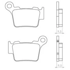 BRENTA КОЛОДКИ ДИСКОВІ ТОРМОЗНІ KH368 KTM SX/EXC 04-21 ЗАД (FT 3056)