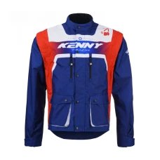 KENNY RACING КУРТКА ADVENTURE/ENDURO МОДЕЛЬ TRACK PATRIOT КОЛІР CZERWONY/NIEBIESKI/BIALY FLUO РОЗМІР M