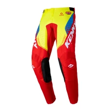 KENNY RACING 2025 ШТАНИ CROSS/ENDURO МОДЕЛЬ TRACK FOCUS KID/JUNIOR NEON YELLOW/RED КОЛІР CZERWONY/ZOLTY/BIALY  РОЗМІР 18