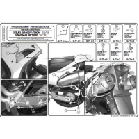 KAPPA СТЕЛАЖ KUFROW БОКОВИХ MONOKEY SUZUKI DL 1000 V-STROM (02-11), KAWASAKI KLV 1000 (04-09) - ROWNIEZ ПІД KUFRY MONOKEY RETRO-FIT K-VENTURE АЛЮМІНІЙ І K'MISSION АЛЮМІНІЙ
