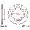 ЗАДНЯ ЗІРКА JR 4413 50 YAMAHA XT 125X\/SM '05-'09 (441350JT) (LANC. 428) - ЗАМІНЮЄ JTR1134.50ZBK - зображення 1