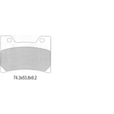 GALFER КОЛОДКИ ДИСКОВІ ТОРМОЗНІ KH160 POLMETALICZNE YAMAHA FZR/TDM/FJ/V-MAX (OFERTA SPECJALNA) WYCOFANE Z OFERTY