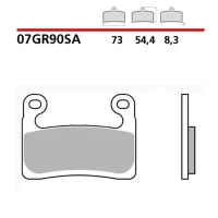BREMBO 2026/06 КОЛОДКИ ДИСКОВІ ТОРМОЗНІ KH724 ROAD SINTER SA (SPIEK METALICZNY) (ECE R90)