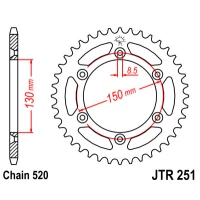JT ЗІРОЧКА ЗАД 270 43 YAMAHA WR 250R '08-'20 (J27043JT) (LANC. 520)