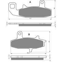 GOLDFREN ТОРМОЗНИЙ КОЛОДКИ 036 КЕРАМІЧНІ КАРБОНОВОГО AD