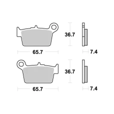 SBS BRAKEPADS КЕРАМІЧНІ (861HF)