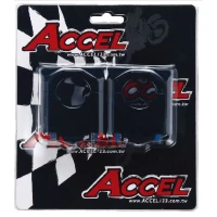 ACCEL 2023/04 КРІПЛЕННЯ/ПІДЙОМНИКИ КЕРМА (DOL-28,6/GORA-28,6MM) WYS. 35MM КОЛІР ЧОРНИЙ (BM-09BK28/28)