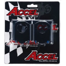 ACCEL 2023/04 КРІПЛЕННЯ/ПІДЙОМНИКИ КЕРМА (DOL-28,6/GORA-28,6MM) WYS. 35MM КОЛІР ЧОРНИЙ (BM-09BK28/28)