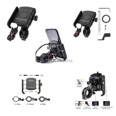 BIKETEC АКЦІЯ КРОНШТЕЙН ДЛЯ МОТОЦИКЛА Z ЗАРЯДНИЙ ПРИСТРІЙ USB 3.0 NA ТЕЛЕФОН MONTOWANY NA КЕРМА АБО ДЗЕРКАЛО ВИД: R9-METAL USB QC
