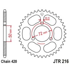 ЗАДНЯ ЗІРКА JR 251 45 HONDA NSR 50/75 '89-'93 (25145JT) (LANC. 420)