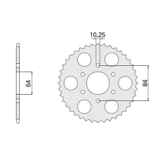 CHT ЗІРОЧКА ЗАД 814 44 (814-44) SUZUKI GSX 400 E '81-'83