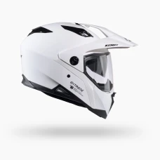 KENNY RACING ШОЛОМ DUAL ADVENTURE EXTREME SOLID WHITE КОЛІР БІЛИЙ РОЗМІР L
