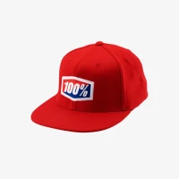 100 ПРОЦЕНТ CZAPKA  З КЕПКОЮ OFFICIAL FLEXFIT CAP RED КОЛІР ЧЕРВОНИЙ РОЗМІР L/XL