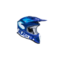 JUST1 ШОЛОМ J-18 F HEXA WHITE/BLUE L