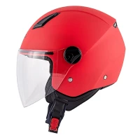 KAPPA 2024/12 ШОЛОМ KV28 EVO SOLID JUNIOR ВІДКРИТИЙ JET КОЛІР ЧЕРВОНИЙ MATT РОЗМІР 55 / S (УПРАВЛІННЯ ECE 22R06)