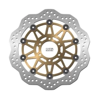 NG ДИСК ТОРМОЗНИЙ ПЕРІД YAMAHA FZS600 FAZER '98-'03, TDM850 '91-'01, FZR 600 '89-'95, URAL 750 '06-21, MOTO GUZZI DAYTONA 1000 '91-94, (298X64X4MM) (6X8,5MM) WAVE PLYWAJACA (ЗОЛОТИЙ МАТЕРІАЛ)