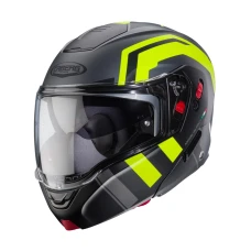 CABERG ШОЛОМ SZCZEKOWY FLIP-UP МОДЕЛЬ HORUS X ROAD КОЛІР СІРИЙ MAT/CZARNY/ZOLTY FLUO РОЗМІР L
