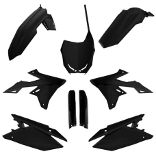 POLISPORT КОМПЛЕКТ ПЛАСТІКОВ (ПОВНИЙ KIT) SUZUKI RMZ 250 '19-'24; RMZ 450 '18-'24 W КОМПЛЕКТІ TABLICA ПЕРІД (8666100003) I КРИШКИ AMORTYZAROROW (8398300002) КОЛІР ЧОРНИЙ