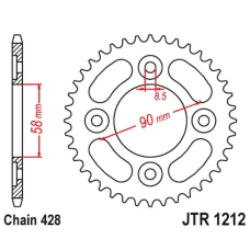 ЗАДНЯ ЗІРКА JR 4462 35 HONDA 110 WAWE/ASTREA GRAND '12-18', 125 INNOVA/SUPRA-X '03-18', SYM VF 125 (446235JT) (LANC.428)