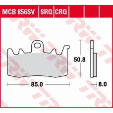 TRW LUCAS КОЛОДКИ ДИСКОВІ ТОРМОЗНІ KH630 SINTER STREET BMW F 800 R 15-, S 1000 XR 17-, R 1200 GS / ADV / R / RT 13-18, R-NINE T 13-16, R 1250 R 19-, KAWASAKI H2 20-, TRIUMPH TIGER EXPLORER 1200 15-, ПЕРІД