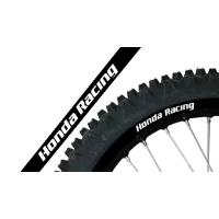 BLACKBIRD КОМПЛЕКТ НАЛІПОК (OKLEIN) NA ДИСКИ HONDA RACING КОЛІР ЧОРНИЙ