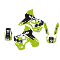 BLACKBIRD КОМПЛЕКТ НАЛІПОК (OKLEIN) KAWASAKI KX 500 '88-'04 DREAM 4 КОЛІР ZIELONY/CZARNY