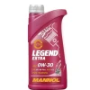 MANNOL НОВИЙ ТОВАР 07\/2023 МАСТИЛО SILNIKOWY АВТО 0W30 LEGEND EXTRA ESTER C2\/C3 1 LITR (7919) - зображення 2