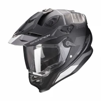 SCORPION ШОЛОМ DUAL ENDURO / ADVENTURE  ADF-9000 AIR DESERT КОЛІР CZARNY/SREBRNY МАТОВА РОЗМІР L