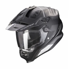 SCORPION ШОЛОМ DUAL ENDURO / ADVENTURE  ADF-9000 AIR DESERT КОЛІР CZARNY/SREBRNY МАТОВА РОЗМІР L