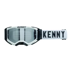 KENNY RACING ОКУЛЯРИ PERFORMANCE EVO 2 WHITE-CLEAR LENS- СКЛО PRZEZROCZYSTA КОЛІР BIALY/CZARNY