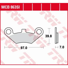 TRW LUCAS КОЛОДКИ ДИСКОВІ ТОРМОЗНІ KH453 SINTER OFFROAD QUADZILLA 500 06-, ПЕРІД, CF MOTO 500