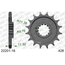 AFAM 2026/04 ШЕСТЕРНЯ ПЕРІД 4101 16 SUZUKI DR 125 '85-'00 (JTF409.16) (LANC. 428)