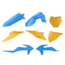 КОМПЛЕКТ ПЛАСТИКА POLISPORT (ПОВНИЙ KIT) KTM SX/SX-F/XC-F '19-'20 В КОМПЛЕКТІ ПЕРЕДНЯ ПАНЕЛЬ  І КРИШКИ АМОРТИЗАТОРІВ КОЛІР PENTON EDITION II