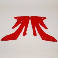 UFO КРИШКИ РАДІАТОРА HONDA CRF 250R/CRF 250X '04-'09 КОЛІР ЧЕРВОНИЙ
