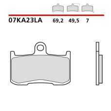 BREMBO 2026/03 КОЛОДКИ ДИСКОВІ ТОРМОЗНІ KH347 SINTER LA (SPIEK METALICZNY) ПЕРІД (ECE R90)