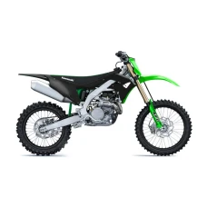 UFO КОМПЛЕКТ ПЛАСТІКОВ KAWASAKI KXF 250 '21, KXF 450 '19-21 КОЛІР ЧОРНИЙ  / ЗЕЛЕНИЙ( W КОМПЛЕКТІ КРИШКИ ТЕЛЕСКОПІЧНИЙ І НАКЛЕЙКИ )