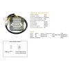 DZE РЕГУЛЯТОР НАПРУГИ HONDA NX650 DOMINATOR '95-'99, '02 (31600-MAN-621) (12V\/35A) - зображення 3