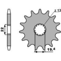 PBR ЗІРОЧКА ПЕРІД 4103 13 18NC SUZUKI LT 160 '89-'01, LT 230 '86-'93 (JTF1439.13) (LANC. 520)