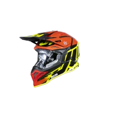 JUST1 ШОЛОМ J-39 POSEIDON FLUO YELLOW/RED/BLACK L