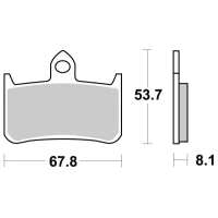 SBS BRAKEPADS SINTERED