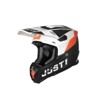 JUST1 ШОЛОМ J-22 C ADRENALINE ORANGE/WHITE/CARBON MATT L