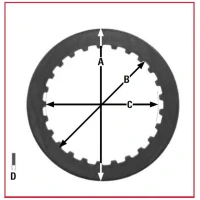 TRW ZF PRZEKLADKI ДИСК SPRZEGLOWYCH HONDA TRX 400 99-09, CB 500 93-03, CBF 500 04-08, VT 600 SHADOW 91-01, XL 600 V TRANSALP 87-99 - ПОШКОДЖЕНЕ OPAKOWANIE