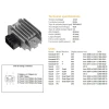 DZE РЕГУЛЯТОР НАПРУГИ SUZUKI LTZ400 03-09, LTZ250 04-09, LTF250 02-07 (32800-05F10) (ESR133) - зображення 2