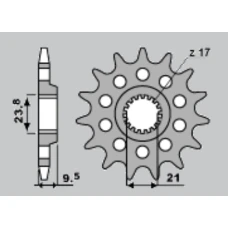 ПЕРЕДНЯ ЗІРКА JR CHT 2133 14 SUZUKI RMZ 450 '05-'13 (JTF1441.14)