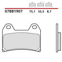 BREMBO 2026/06 КОЛОДКИ ДИСКОВІ ТОРМОЗНІ KH244 ROAD / ВИКЛЮЧЕНИЙ ROAD / SCOOTER КАРБОН CERAMIC (POLMETALICZNE MIESZANKA OEM)