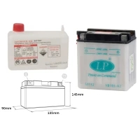 LANDPORT АКУМУЛЯТОР YB10L-A2 12V 11AH 136X91X146 (GB10LA2) OBSLUGOWY - ELEKTROLIT OSOBNO (4) UE2019/1148