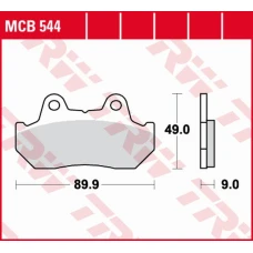 TRW LUCAS ZF КОЛОДКИ ДИСКОВІ ТОРМОЗНІ KH069 KH069/2/3 ORGANIC HONDA CBX 125F '84-'88, CN 250 HELIX '86-'99, NSR 250/400R '85-'86, CB 450 '83-'86, VF 500 '84-'87, CX 650 '83, GL 650 GOLDWING '83-'85, CBX 1000 '81-'83 ПЕРІД HONDA CX 500E/TURBO '82-'86 ПЕРІД