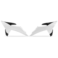 UFO 2024/11 КРИШКИ РАДІАТОРА KTM SX 125 / 150 / 250 / 300 '25, SXF (SX-F) 250 / 350 / 450 '25 КОЛІР БІЛИЙ