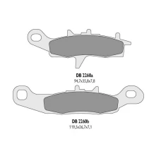 DELTA BRAKING КОЛОДКИ ДИСКОВІ ТОРМОЗНІ KH258, KH349 - ZASTEPUJA DB2260MX-D I DB2260QD-D