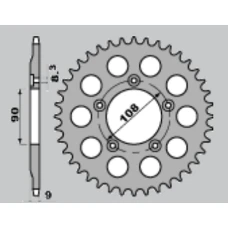 ЗАДНЯ ЗІРКА JR 1026 38 DUCATI 750 PASO '86-'90, 906 PASO '90-'93